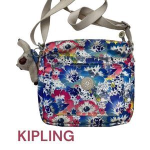 Kipling Crossbody Bag Women's Small Multi-Color Sebastian Flower Bloom Louise